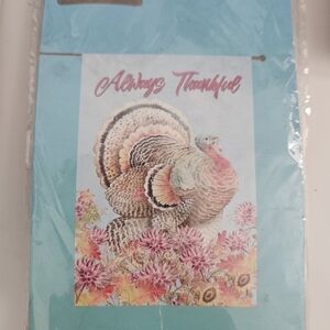 Large porch flag turkey thanksgiving